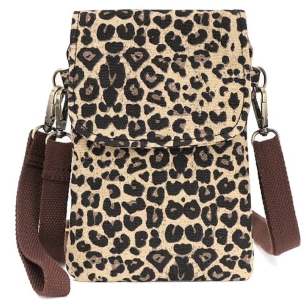 Vintage Embroidered Canvas‎ Flip Small Crossbody Bag